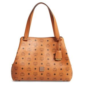 NWT MCM Visetos Large Hobo Shoulder Bag